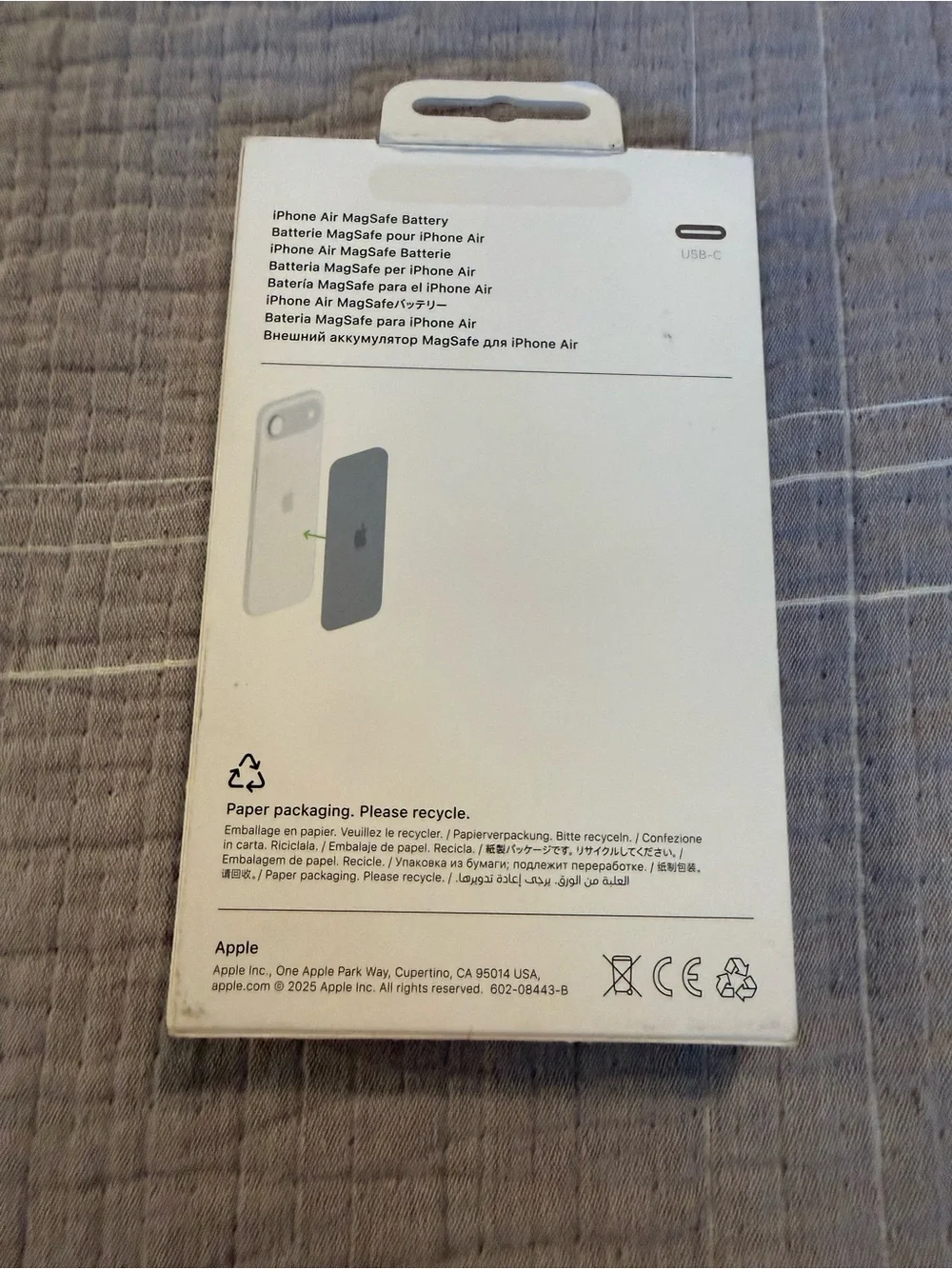 Apple iPhone Air MagSafe Battery Pack Charger - White